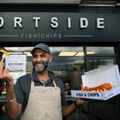 Valjit Singh, the owner of Portside Fish and Chips in Kirkstall. The chippy has been named among the best chippies in the UK for the third year running.
