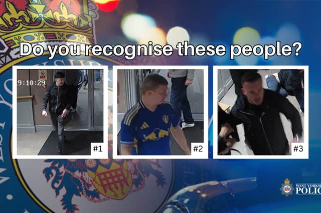 Police have released images of three males they would like to identify.