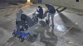 Police are trying to identify the men in the video.