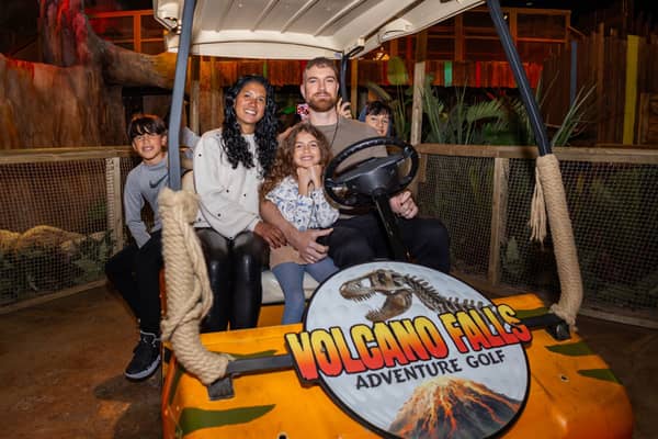 Volcano Falls Adventure Golf set to open at White Rose Centre in Leeds.