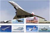 Royal Mail has released 12 special stamps to mark 50 years since the first Concorde flights (Images: Getty Images/Royal Mail/PA Wire)