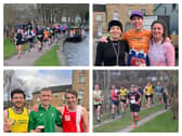 The runners in the Kirkstall Calverley Cutter and end their race at The Bridge Inn.