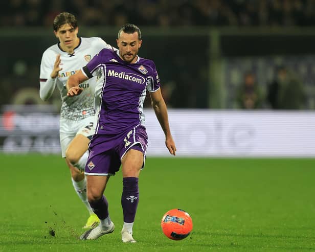 DEBUT: For Leeds United's Jack Harrison for Fiorentina in Saturday's Serie A clash at home  Cagliari.
