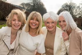 Bernadette Gledhill, Christine Talbot, Annie Stirk and Rachel Peru, who will be taking on a charity abseil 