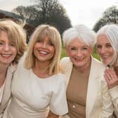 Bernadette Gledhill, Christine Talbot, Annie Stirk and Rachel Peru, who will be taking on a charity abseil 