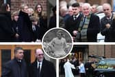 Football greats joined family and friends of Terry Yorath for the funeral in Leeds on Monday.