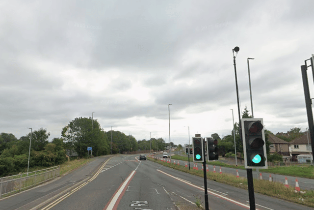 The police chase ended in a three-vehicle crash on Stanningley Road.