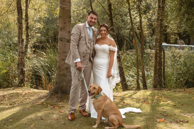 Aiden said that his wife Bryony has been his "rock" as he undergoes treatment for sarcoma
