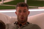 Curtis during public vote on Love Island: All Stars