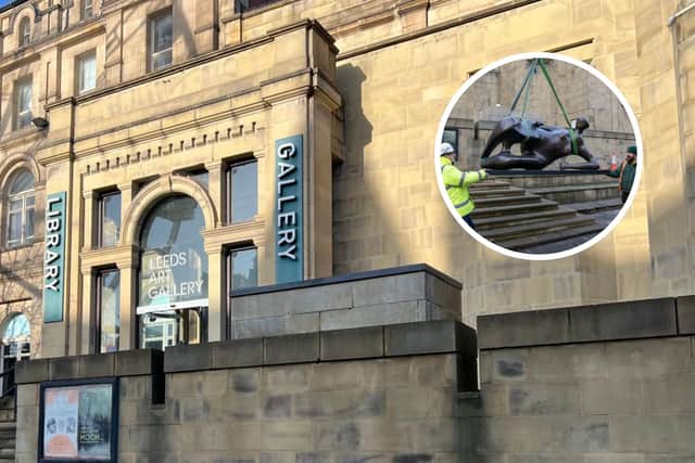 Readers have wondered what will take the place of 'Reclining Woman: Elbow 1981' after it was removed from outside of Leeds Art Gallery.