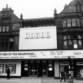 Tower Cinema pictured in 1970 which was opened as the Tower Picture House on  April 12, 1920, in the old Grand Arcade on New Briggate. It closed as a cinema in 1985 and became a nightclub from 1986.