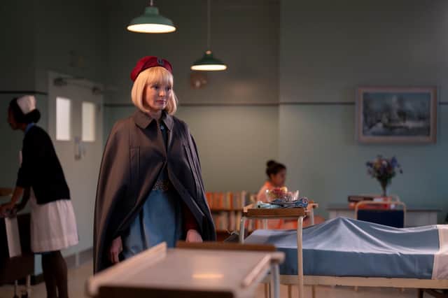 Trixie Aylward (Helen George) in Call the Midwife series 15