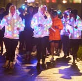 Clapham Common was lit up on Friday night for a special run club