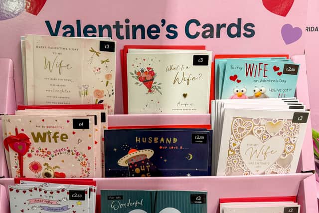 The number of ‘platonic’ Valentine’s cards sent to friends and family has increased by nearly a third in a year.