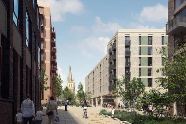 Major plans have been revealed to demolish The Ridings shopping centre in Wakefield. CGI of how the site could looks after redevelopment.  