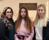 Bereaved parents Amarjit Matharoo, Lauren Caulfield, and Fiona Winser-Ramm.