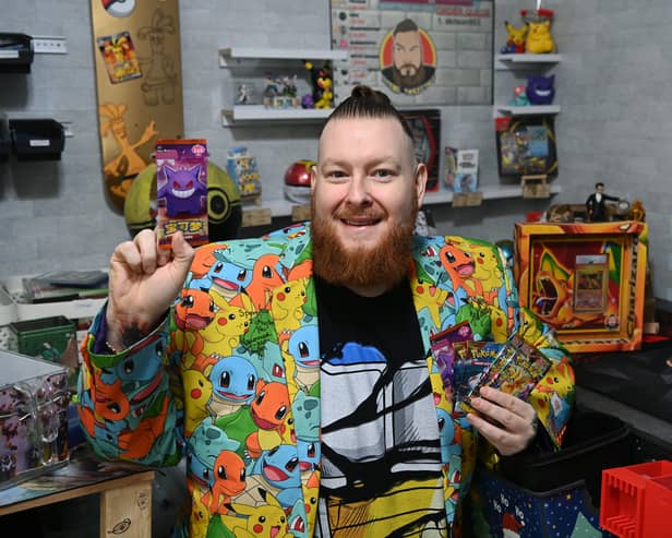 Spencer Cambridge won a computer in a YEP competition in 2000 and said at the time that he wanted to trade Pokemon cards online. 26 years later, he runs one of TikTok's largest Pokemon card streams, where he opens and sells cards to fans around the world.
12th February 2026.
Picture Jonathan Gawthorpe