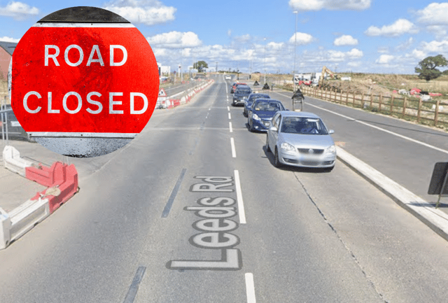 Leeds Road, Swarcliffe will be closed for a period of three weeks.
