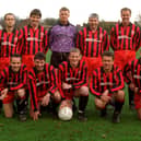 Division 2 team B.B.A. pictured in November 1996. Back row, from left, are Steve Comber (manager), Neil Shackleton, Ian Wells, Nick Fitzpatrick, Brian Turnpenny, Adrian Fitzpatrick and Neil Wigglesworth. Front row, from left, are Glen Snowley, Nick Adamson, Matt Hull, Ray Ainley and John Wall.