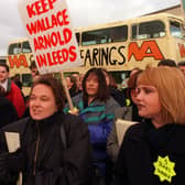 Angry workers at Wallace Arnold on Gelderd Road.