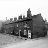 A row of five back-to-back terraced houses on Ledgard's Place pictured in November 1957.
