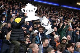 UP FOR THE CUP: Leeds United fans of all ages at Birmingham City.