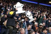 UP FOR THE CUP: Leeds United fans of all ages at Birmingham City.