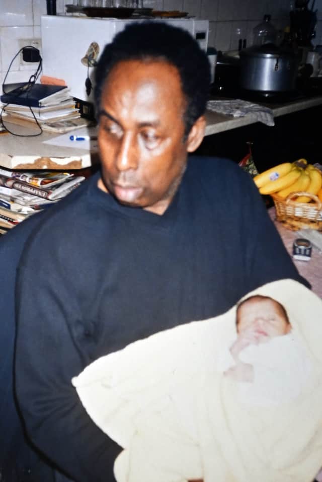 Arthur with his daughter Mahalia.