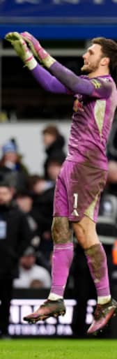 PRAISE: For Leeds United keeper Lucas Perri from the club's fans for his display in the FA Cup triumph at Birmingham City, above.
