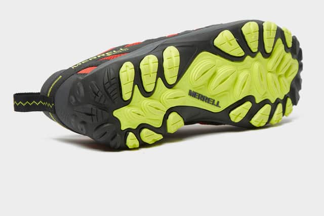 The soles are designed to suit all terrains - from pavements to peaks