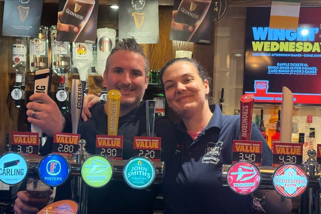 Pub managers Rob and Sammie Mirfin said it feels "amazing to be part of something so big".