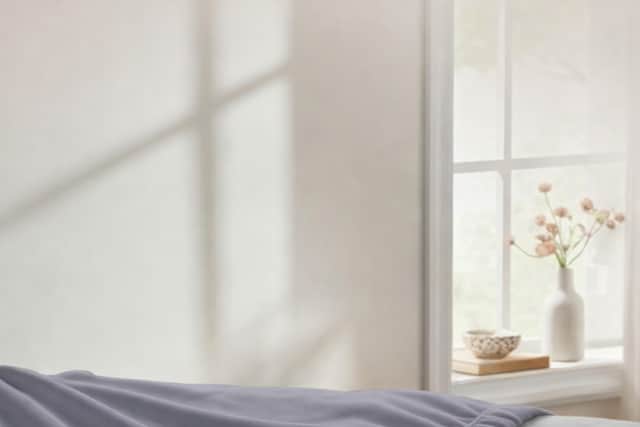 It's made of a soft microfibre, which is designed to feel luxurious and wear well