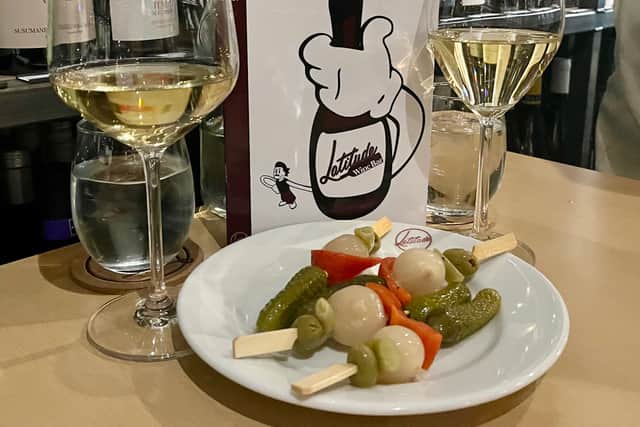 The snack of pickled vegetables was one of the highlights of the evening