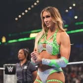 Charlotte Flair looks to book her place in next week's Elimination Chamber match, but has a roadblock in the form of Nia Jax and Kiana James on this evening's episode of SmackDown.