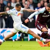 CALL: To play Lukas Nmecha, left, and Dominic Calvert-Lewin together as Leeds United visit Aston Villa and take on the likes of Morgan Rogers, right, again; Nmecha and Rogers pictured battling it out in November's reverse fixture at Elland Road.