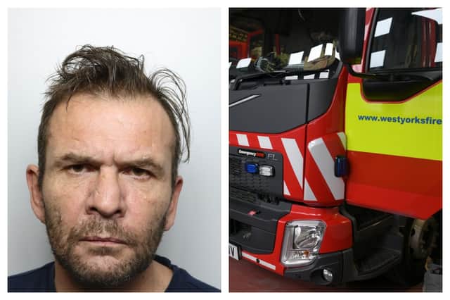 Craig Winstanley was jailed at Leeds Crown Court today after admitting a charge of arson reckless as to whether life was endangered.