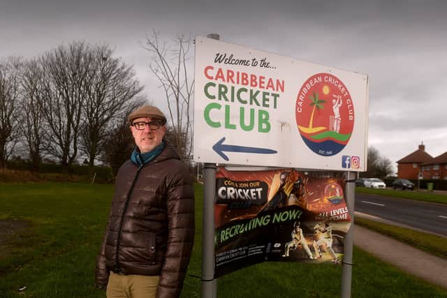 Brent Riley pictured at Leeds Caribbean Cricket Club on Scott Hall Road. 