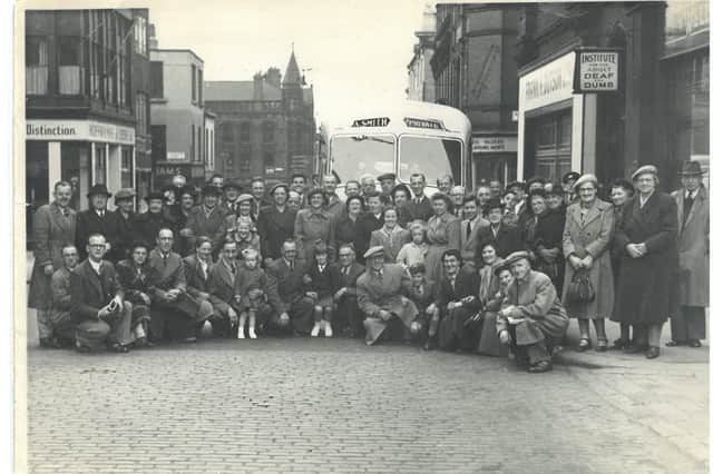 A society seaside trip back in the 1950s