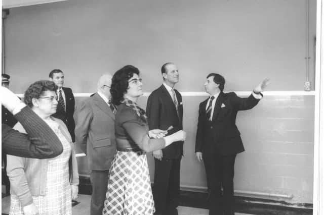 Prince Philip opening Centenary House in 1976