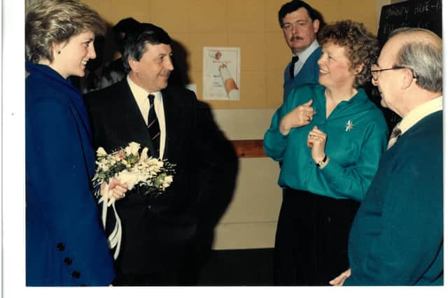 Another royal visit, this time from Princess Diana in 1987