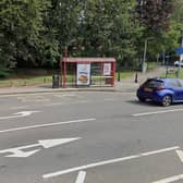 The bus shelter on Queenswood Drive by the junctions of Kirkstall Lane and St Anne's Lane was destroyed in a car crash.