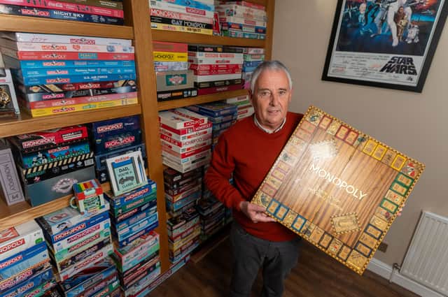 Jason Bunn, World Monopoly Champion, at his home near Leeds