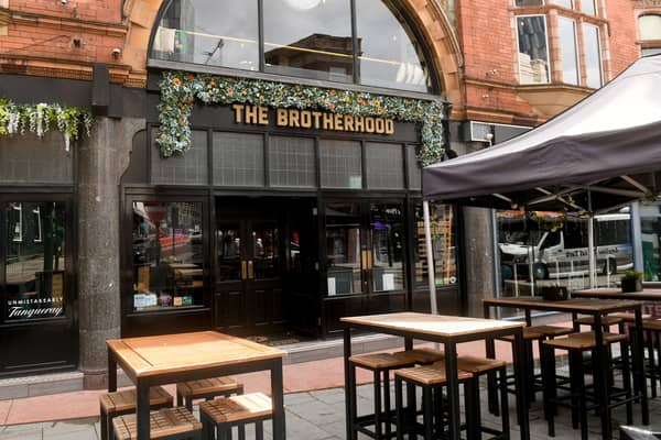 Bars and restaurants on the Merrion Street Area, Leeds. The Brotherhood. Picture taken by Yorkshire Post Photographer Simon Hulme 17th July 2023










