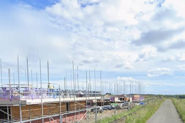 Tyersal Lane, near Pudsey. The new development would be near a separate project by Gleeson Homes, which is now almost complete.