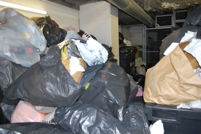 Pictures shared with the YEP showcased the worsening problem with rubbish piled up to the ceiling.