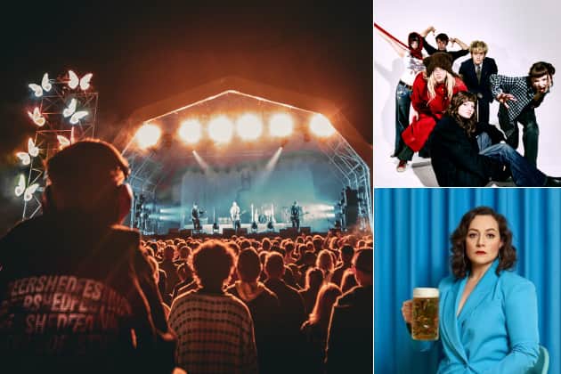 The likes of Man/Woman/Chainsaw (top right) and Jessica Fostekew (bottom right) are among the latest names to be confirmed for Deer Shed 2026.