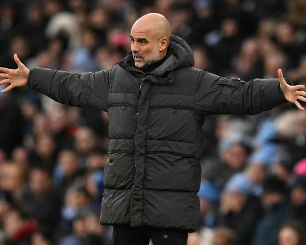 TEAM NEWS: From Manchester City boss Pep Guardiola, above, for his side's Leeds United trip.