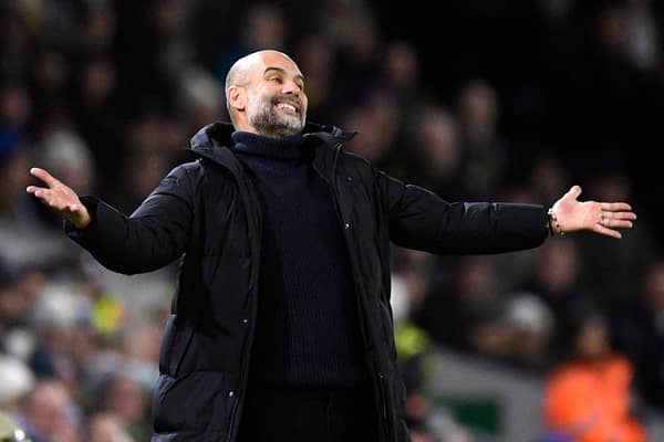 BACK AGAIN: Pep Guardiola with Manchester City to Elland Road to face Leeds United.