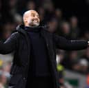 BACK AGAIN: Pep Guardiola with Manchester City to Elland Road to face Leeds United.