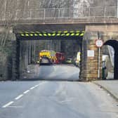 Firefighters at the scene on Copley Hill, Leeds